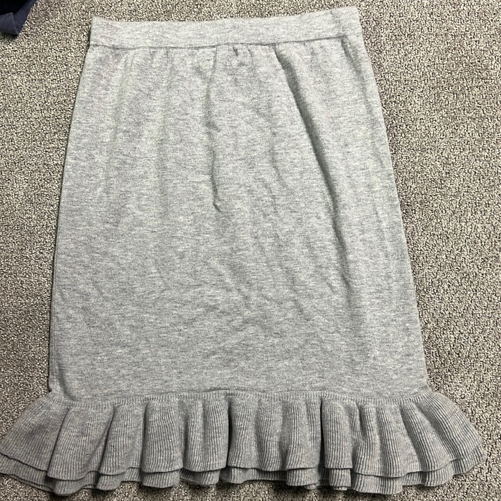 JCrew gray wool skirt Size 8